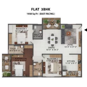 Abheee Celestial City 3BHK