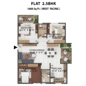 Abheee Celestial City 2.5BHK